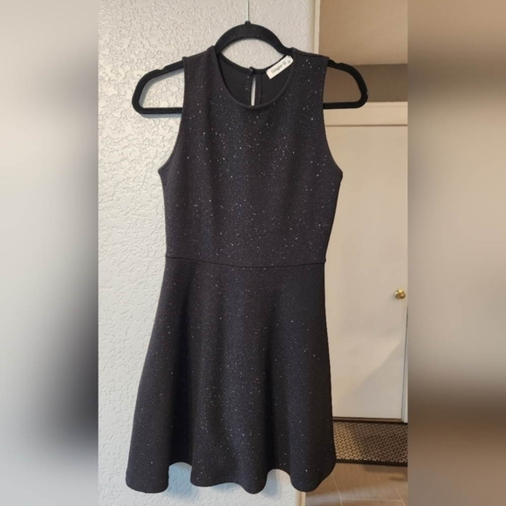 Ginger G Black Sprakle Dress, Size S